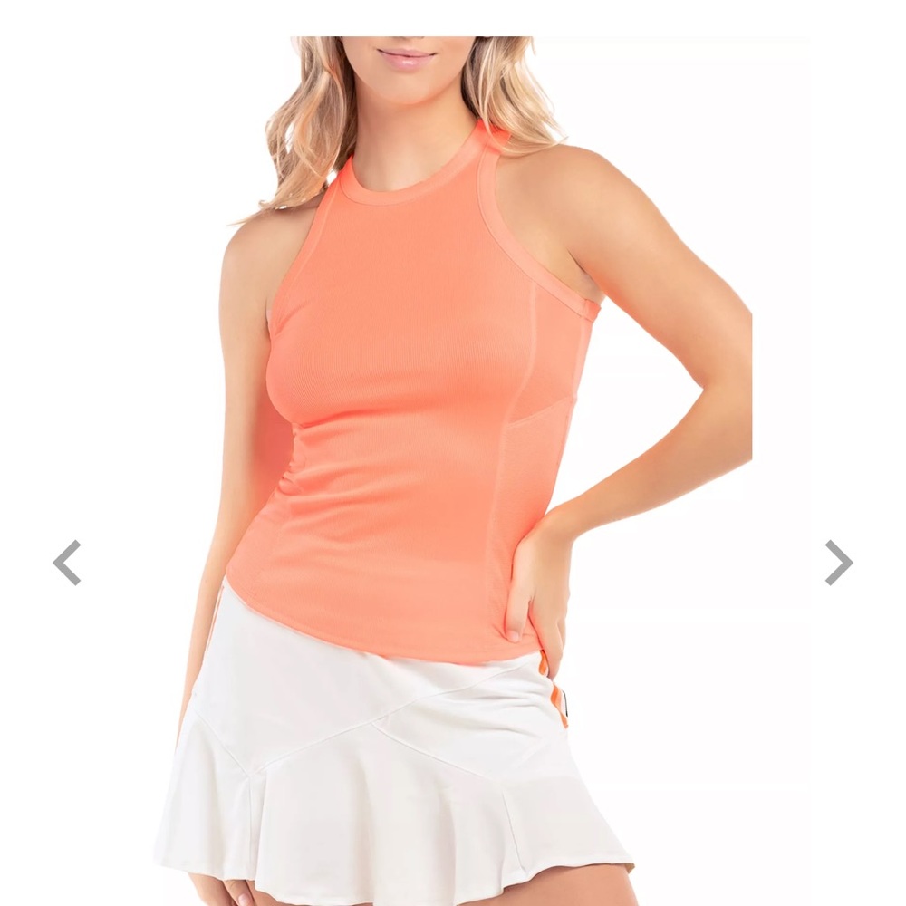 Lucky In Love Women's One Love Tennis Rib Tank Top